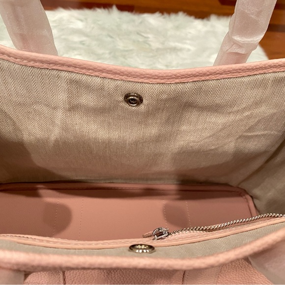 Pink 36CM Togo leather Top handle Graden Party genius leather Satchel bag - Picture 15 of 15